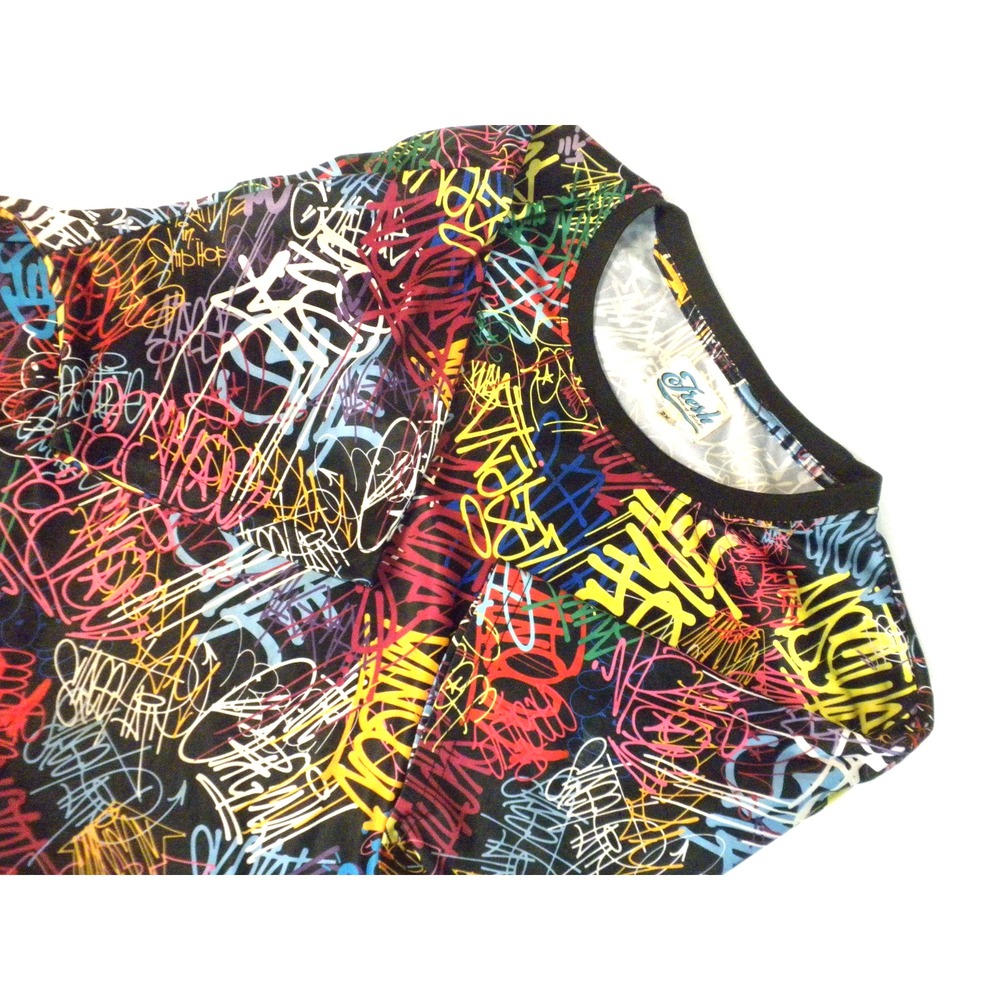 Fresh Prince Of Bel-Air‎ T-shirt Mens 2X Multicolor Graffiti Y2K Hip Hop Skater